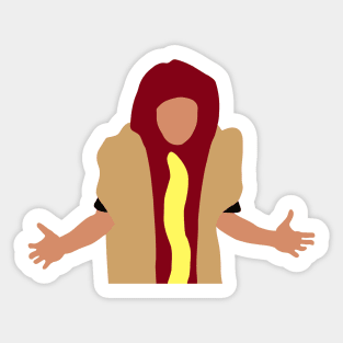 i think you should leave hot dog Sticker